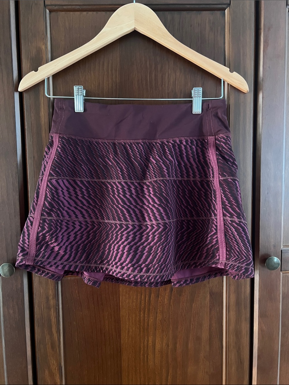Lululemon Pace Rival Skirt II Activewear Tennis Pickle Ball Bordeaux Drama 4